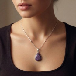 COLGANTE PLATA DE LEY Y ESTICHTITA